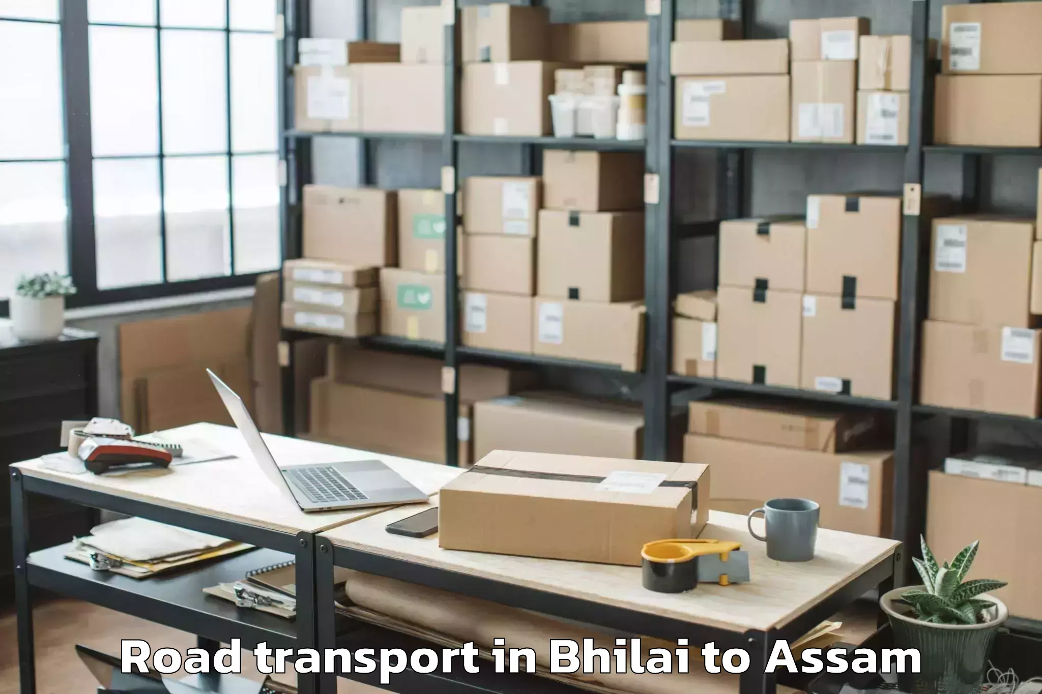 Book Bhilai to Rangia Pt Road Transport Online